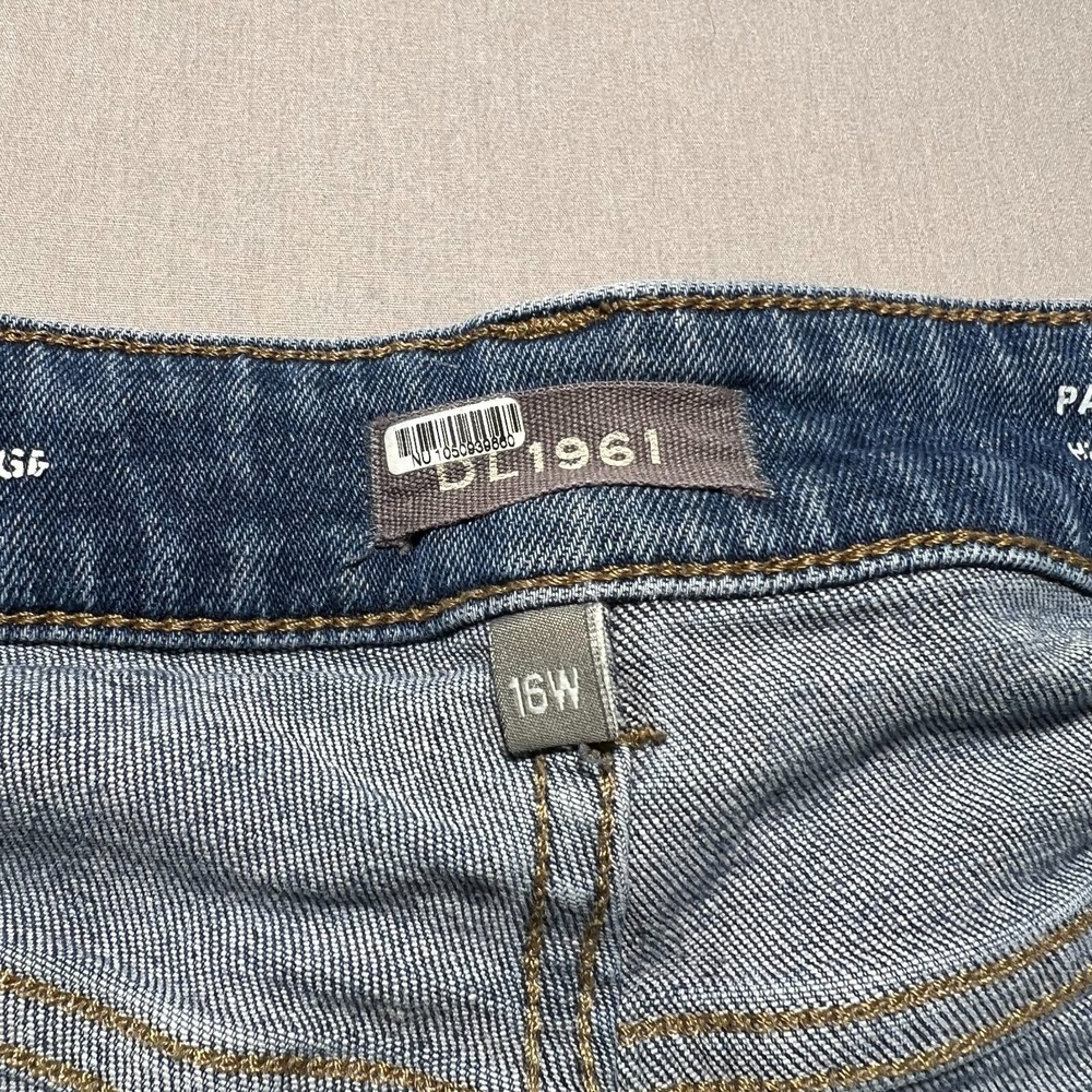 DL1961 Womens Blue Denim High Rise Vintage 31 Patti Straight Jeans Plus Size 16W - Picture 6 of 16